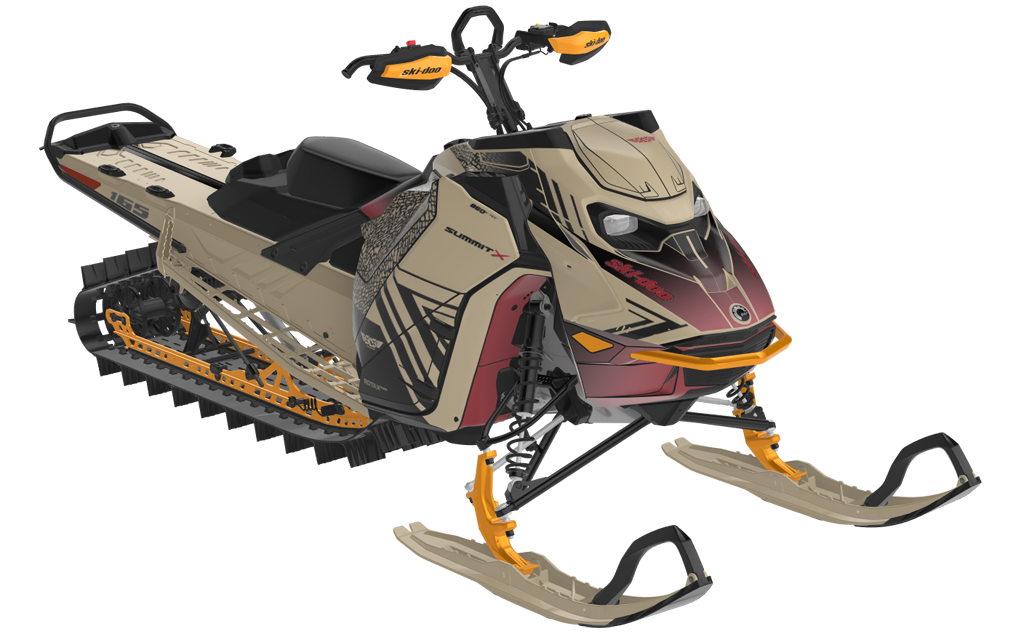 Formidable Ski-Doo REV Gen5 Mountain NeoMint SpartanRed Less Coverage