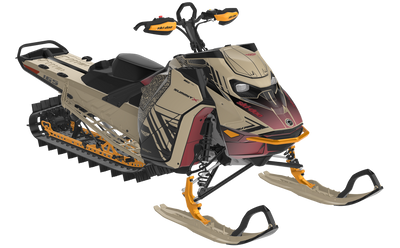 Formidable Ski-Doo REV Gen5 Mountain NeoMint SpartanRed Less Coverage