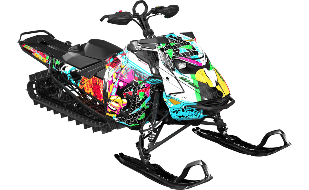 Danger - Ski-Doo REV Gen5 Mountain - Black Black - Partial