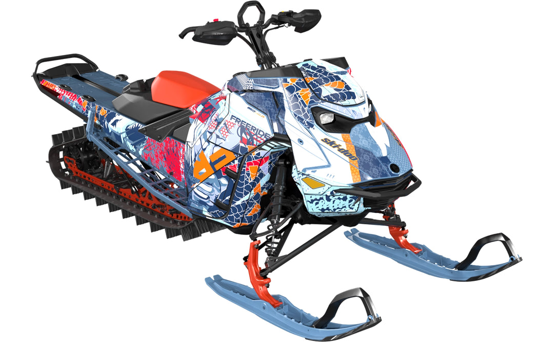 Danger - Ski-Doo REV Gen5 Mountain - Scandi Red - Partial