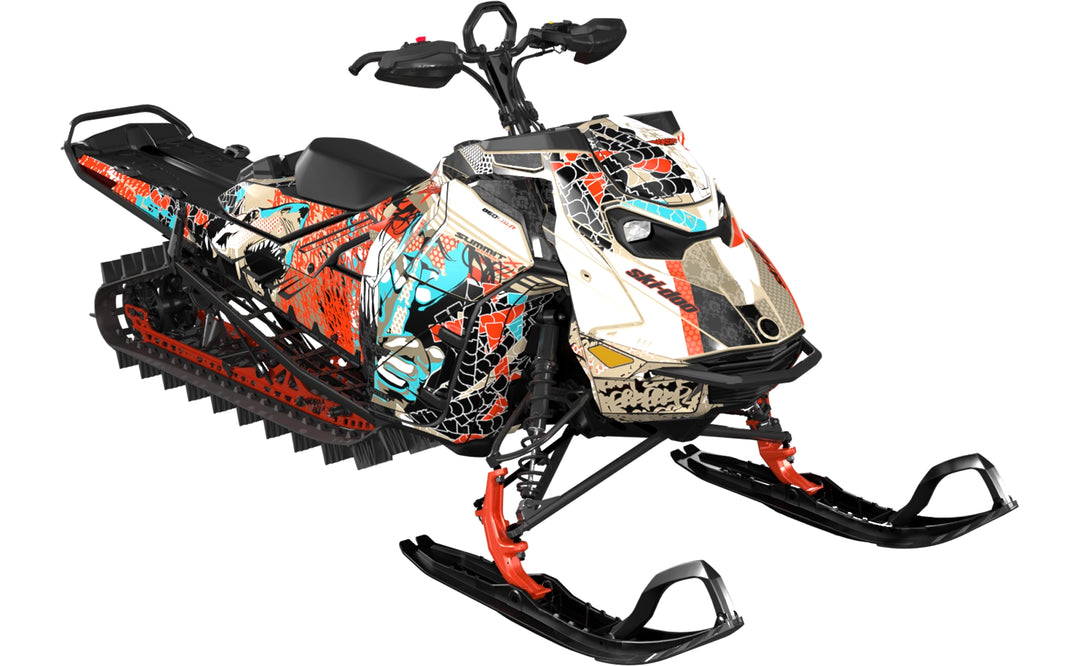 Danger - Ski-Doo REV Gen5 Mountain - Tan Red - Full