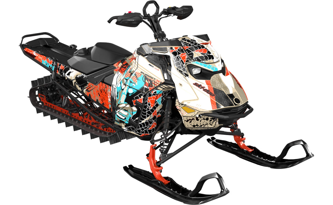 Danger - Ski-Doo REV Gen5 Mountain - Tan Red - Partial