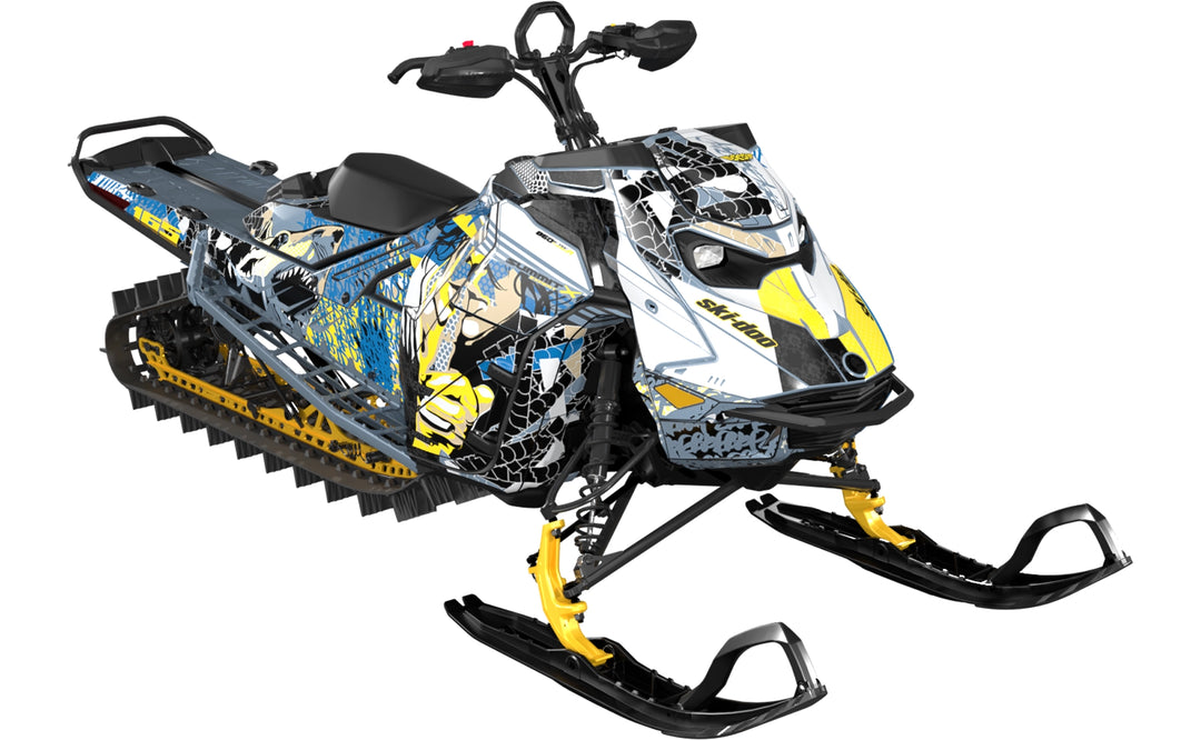 Danger - Ski-Doo REV Gen5 Mountain - Yellow Airy - Full