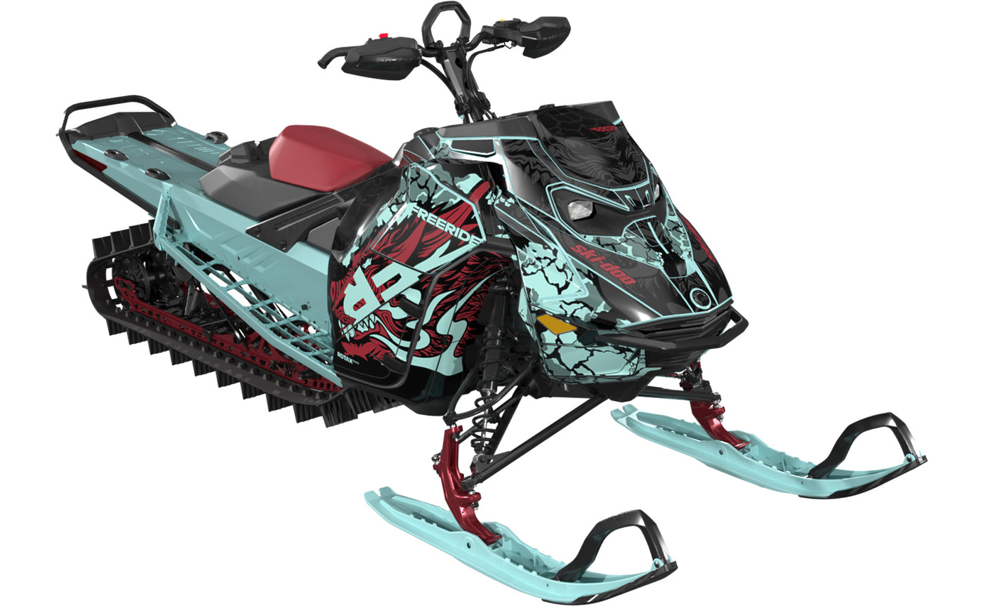 Wileone Ski-Doo REV Gen5 Mountain NeoMint SpartanRed Less