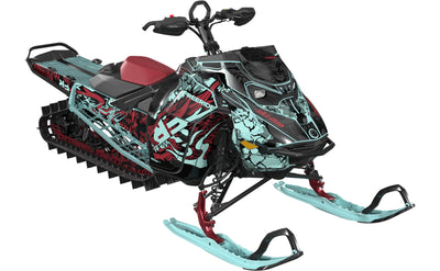 Wileone Ski-Doo REV Gen5 Mountain NeoMint SpartanRed Partial