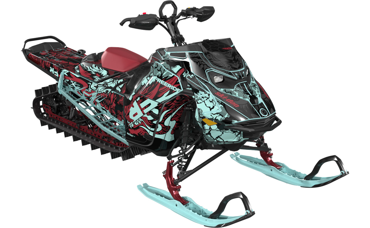 Wileone Ski-Doo REV Gen5 Mountain NeoMint SpartanRed Premium