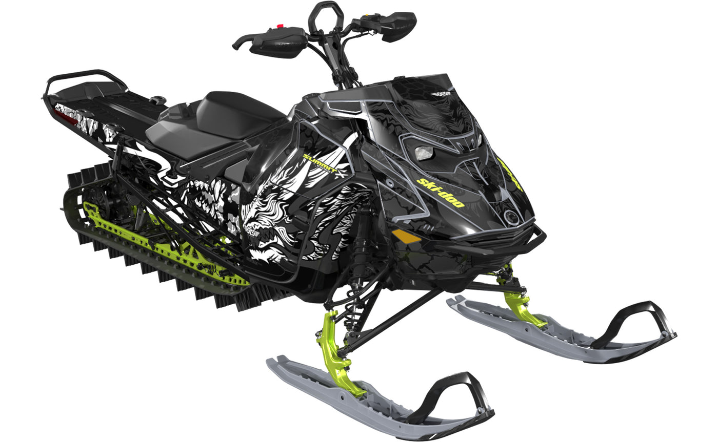 Wileone Ski-Doo REV Gen5 Mountain Black Grey Partial