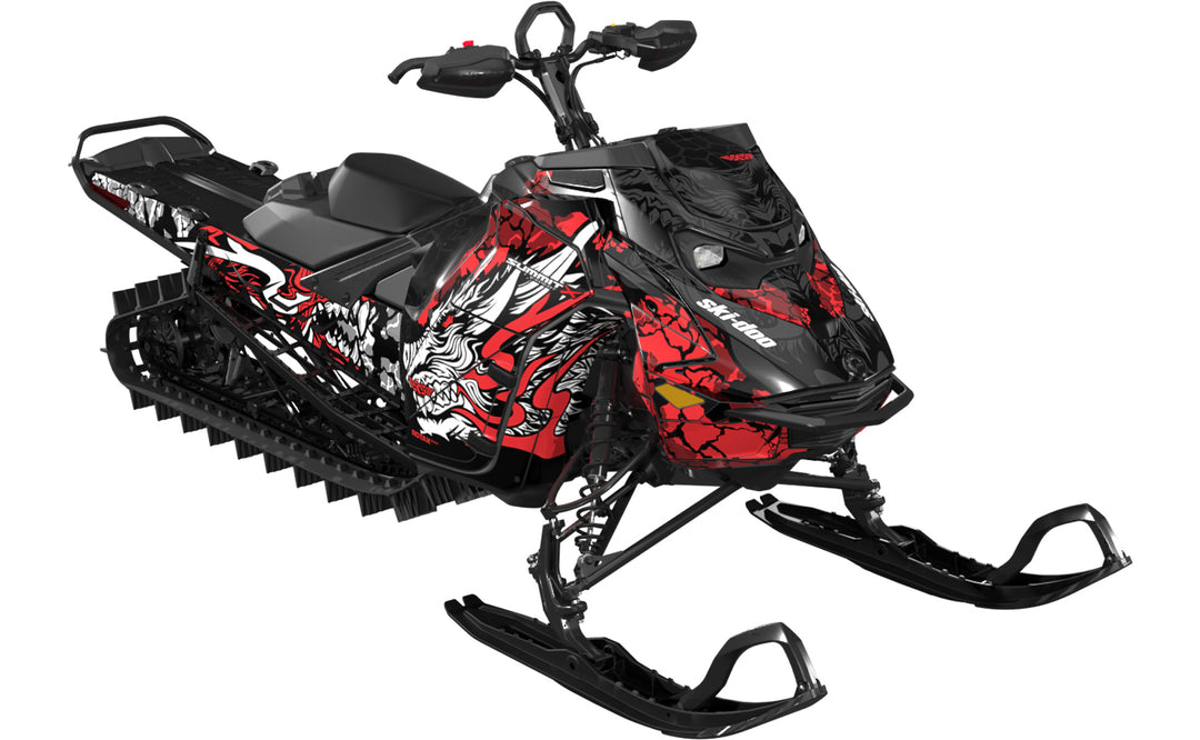 Wileone Ski-Doo REV Gen5 Mountain Red White Partial