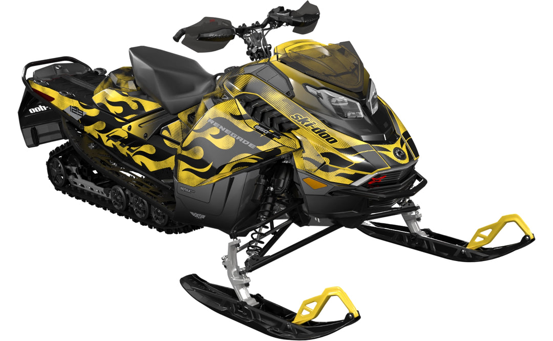 Scorch - Ski-Doo REV Gen5 Trail - Yellow Grey - Full