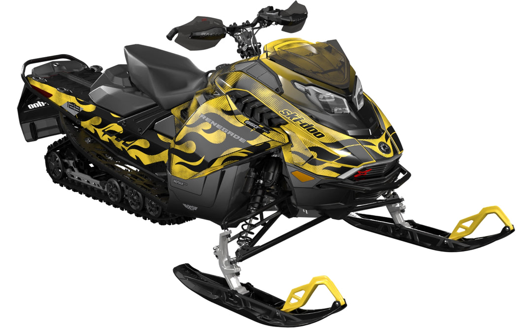 Scorch - Ski-Doo REV Gen5 Trail - Yellow Grey - Partial