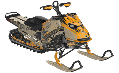Mic Drop Ski-Doo REV Gen5 Mountain MillenniumYellow CatGrey Premium Coverage