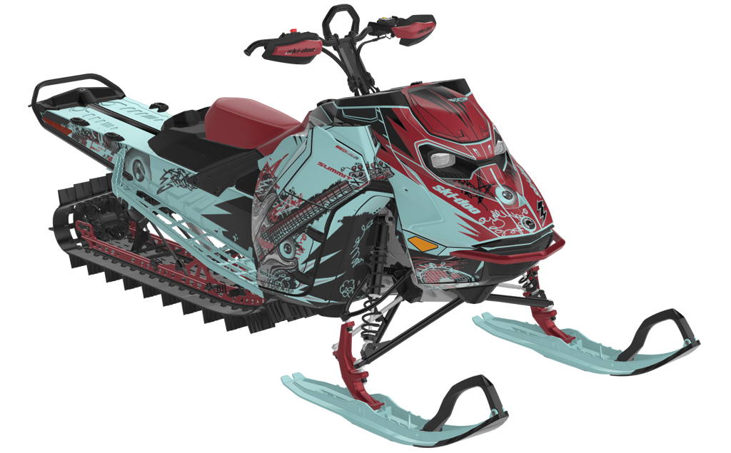 Mic Drop Ski-Doo REV Gen5 Mountain SpartanRed DesertTan Full Coverage