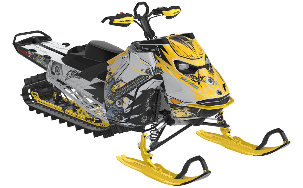 Mic Drop Ski-Doo REV Gen5 Mountain CatGrey Spartan Partial Coverage