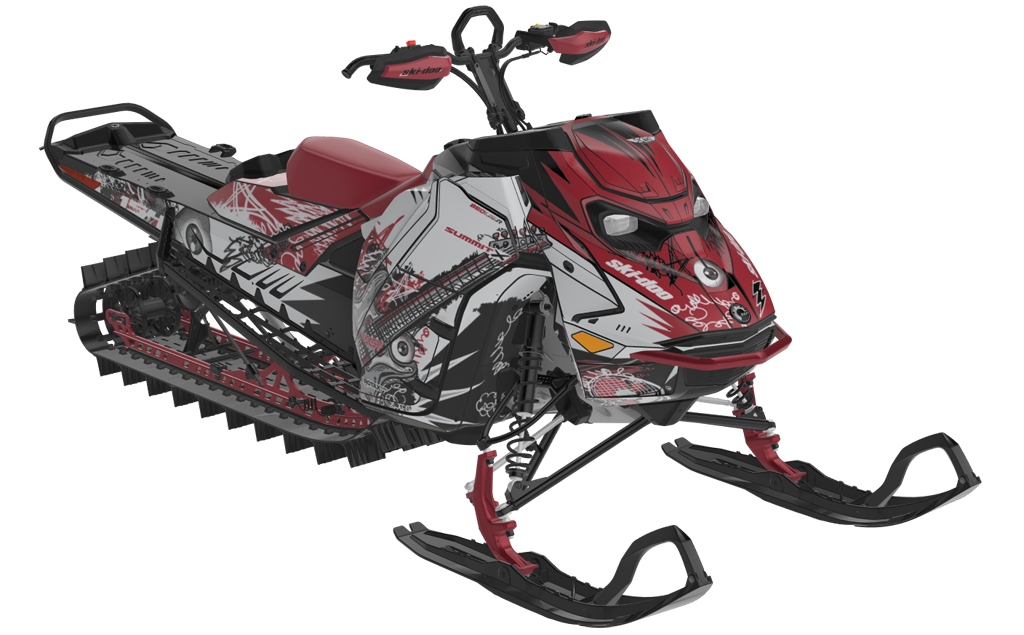 Mic Drop Ski-Doo REV Gen5 Mountain MillenniumYellow CatGrey Less Coverage