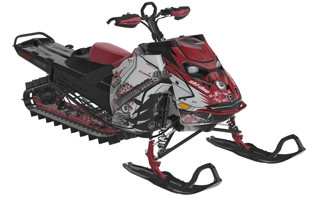 Mic Drop Ski-Doo REV Gen5 Mountain MillenniumYellow CatGrey Full Coverage