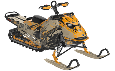 Mic Drop Ski-Doo REV Gen5 Mountain CanAmSilver TrueRed Partial Coverage