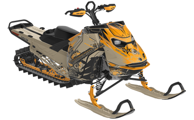 Mic Drop Ski-Doo REV Gen5 Mountain CanAmSilver TrueRed Full Coverage
