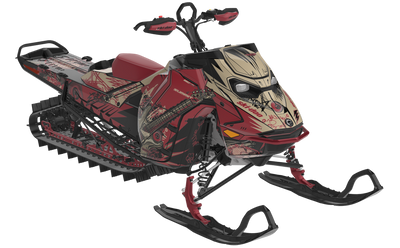 Mic Drop Ski-Doo REV Gen5 Mountain CanAmSilver TrueRed Premium Coverage