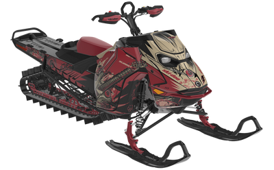 Mic Drop Ski-Doo REV Gen5 Mountain NeoMint SpartanRed Partial Coverage