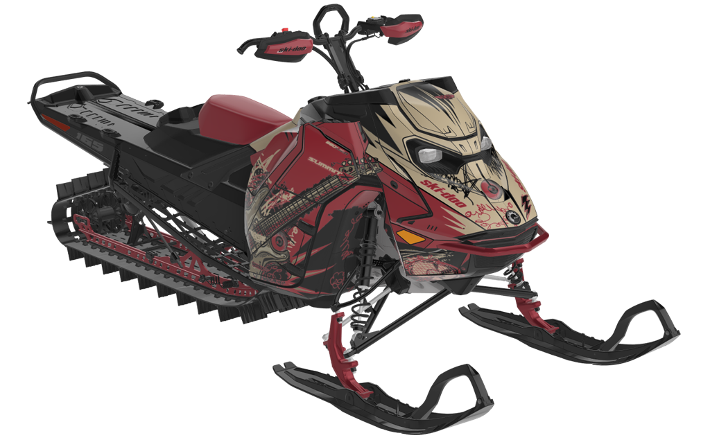 Mic Drop Ski-Doo REV Gen5 Mountain NeoMint SpartanRed Full Coverage