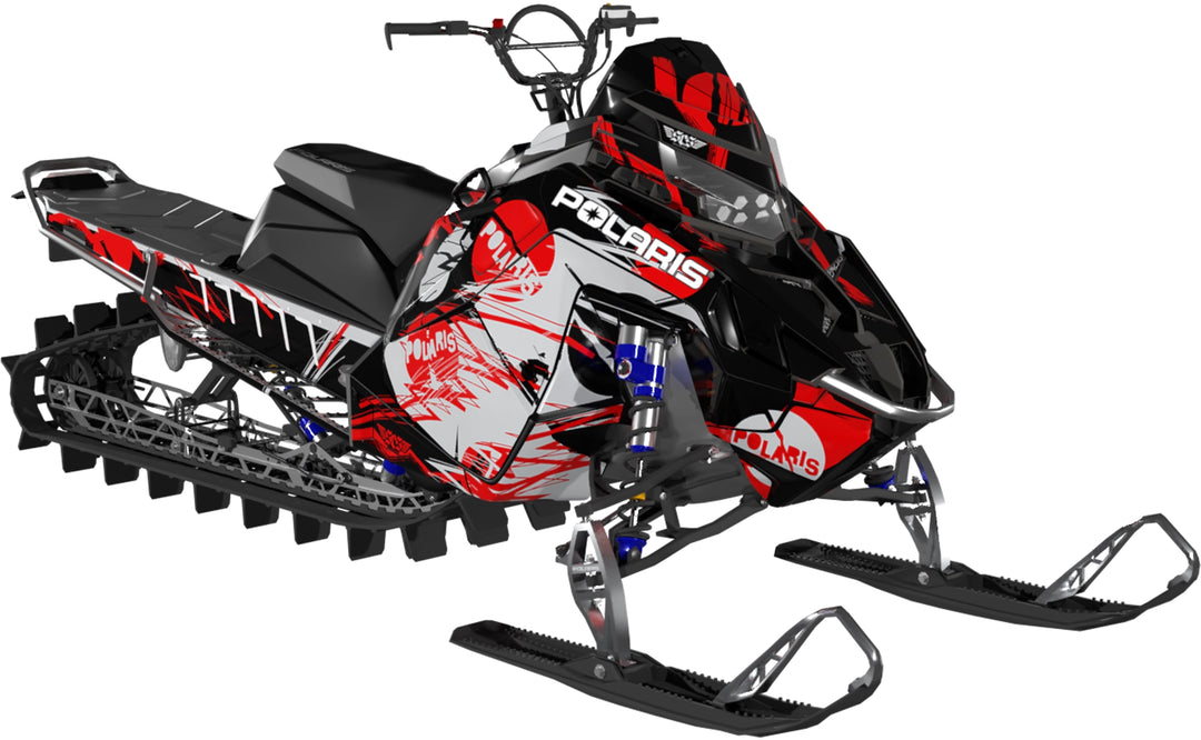 Tracked Up - Polaris Matryx - CatGrey Red - Partial