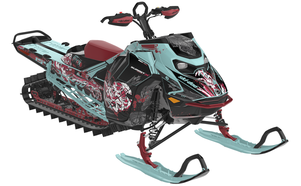 Reaper Ski-Doo REV Gen5 Mountain CanAmSilver OrangeCrush Partial Coverage