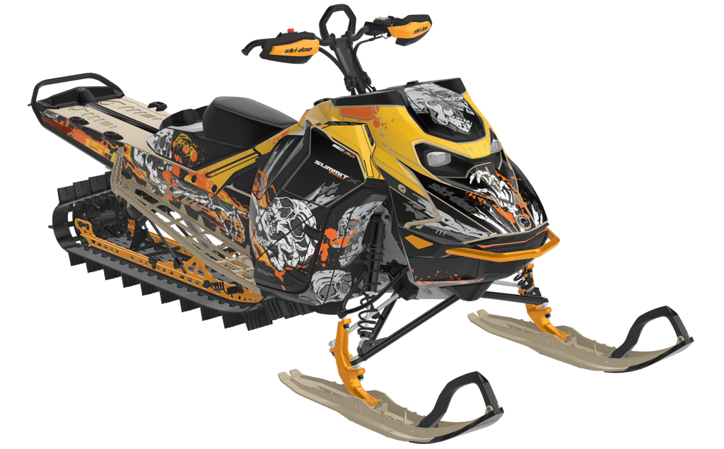 Reaper Ski-Doo REV Gen5 Mountain SpartanRed Black Partial Coverage