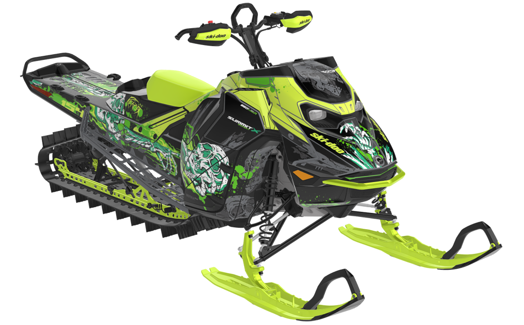 Reaper Ski-Doo REV Gen5 Mountain MantaGreen QuetzalGreen Less Coverage