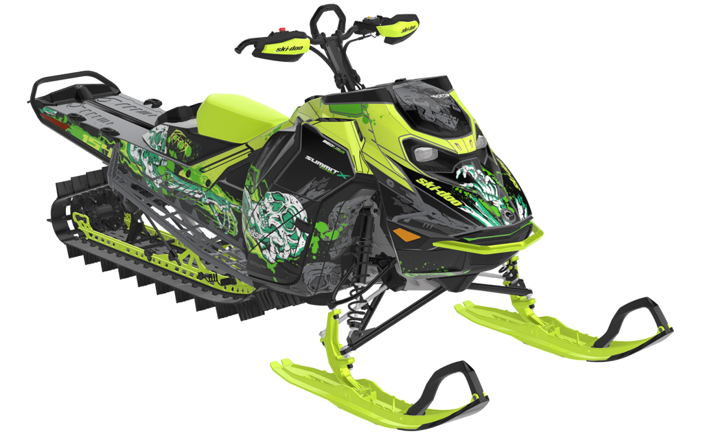 Reaper Ski-Doo REV Gen5 Mountain MantaGreen QuetzalGreen Partial Coverage