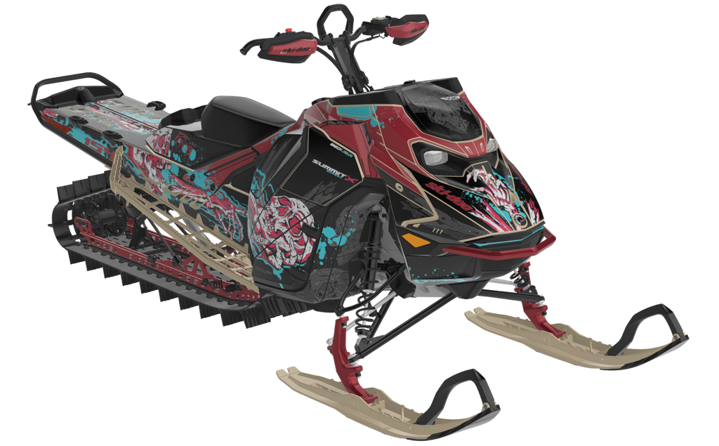 Reaper Ski-Doo REV Gen5 Mountain MillenniumYellow CatGrey Less Coverage
