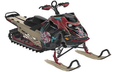 Reaper Ski-Doo REV Gen5 Mountain MillenniumYellow CatGrey Premium Coverage