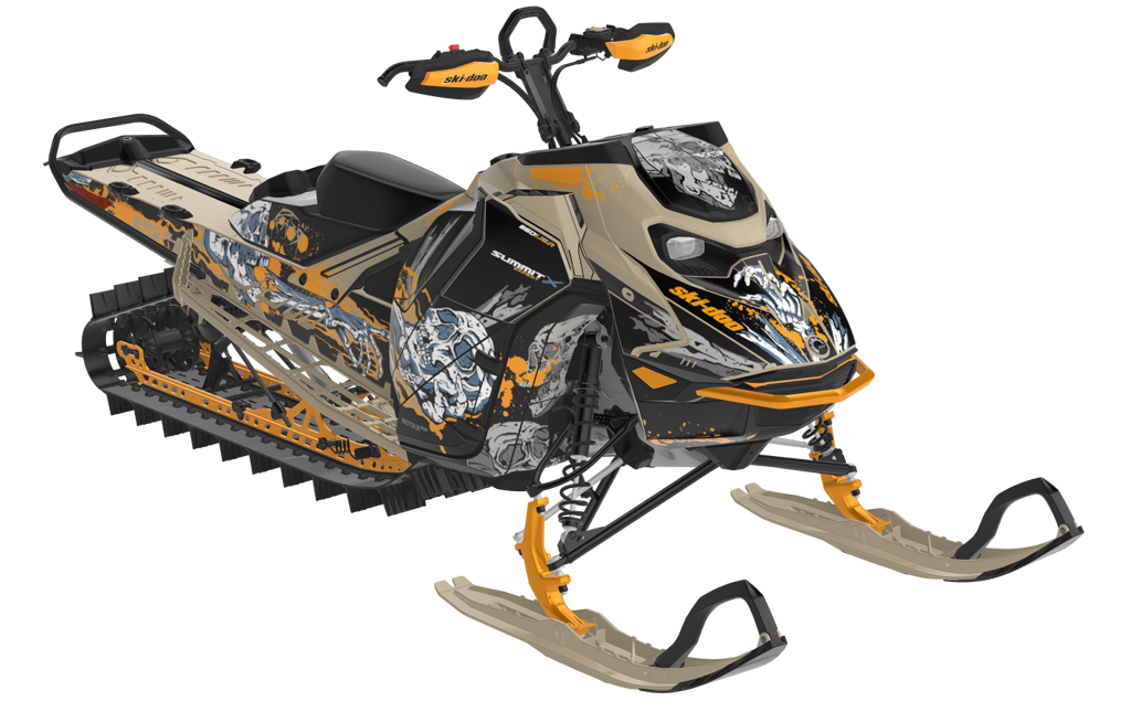 Reaper Ski-Doo REV Gen5 Mountain NeoMint SpartanRed Partial Coverage