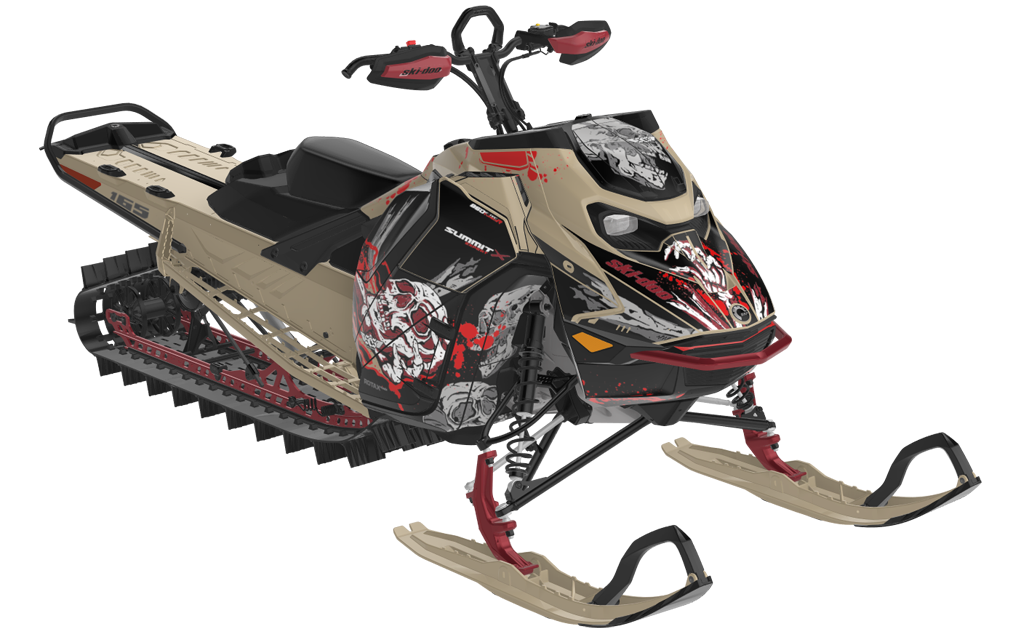Reaper Ski-Doo REV Gen5 Mountain Rhodamine Black Full Coverage