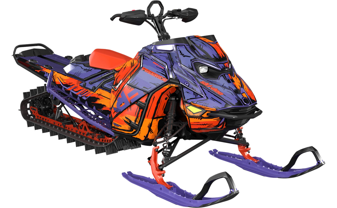 Inked - Ski-Doo REV Gen5 Mountain - Purple Red - Full
