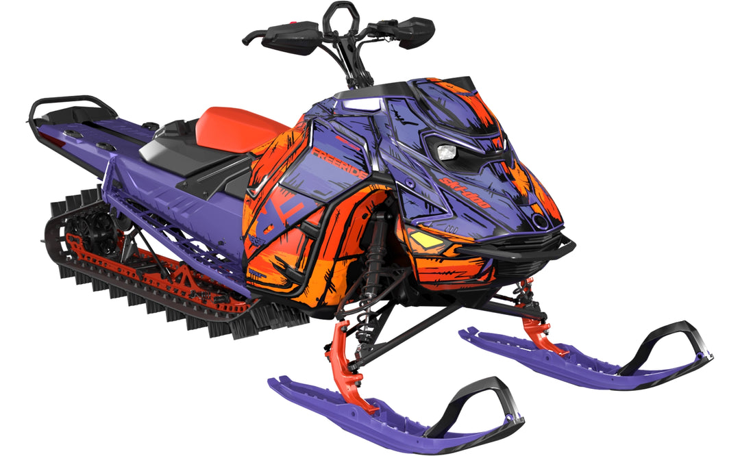 Inked - Ski-Doo REV Gen5 Mountain - Purple Red - Less