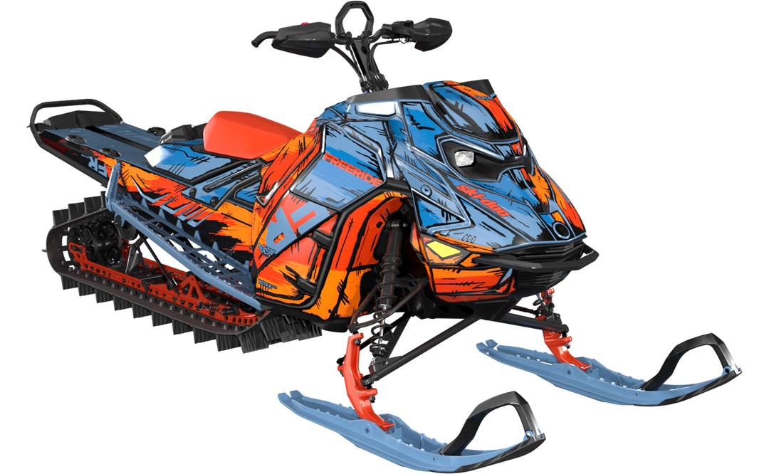 Inked - Ski-Doo REV Gen5 Mountain - Scandi Red - Full