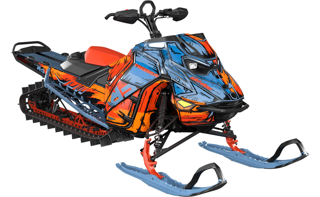 Inked - Ski-Doo REV Gen5 Mountain - Scandi Red - Partial