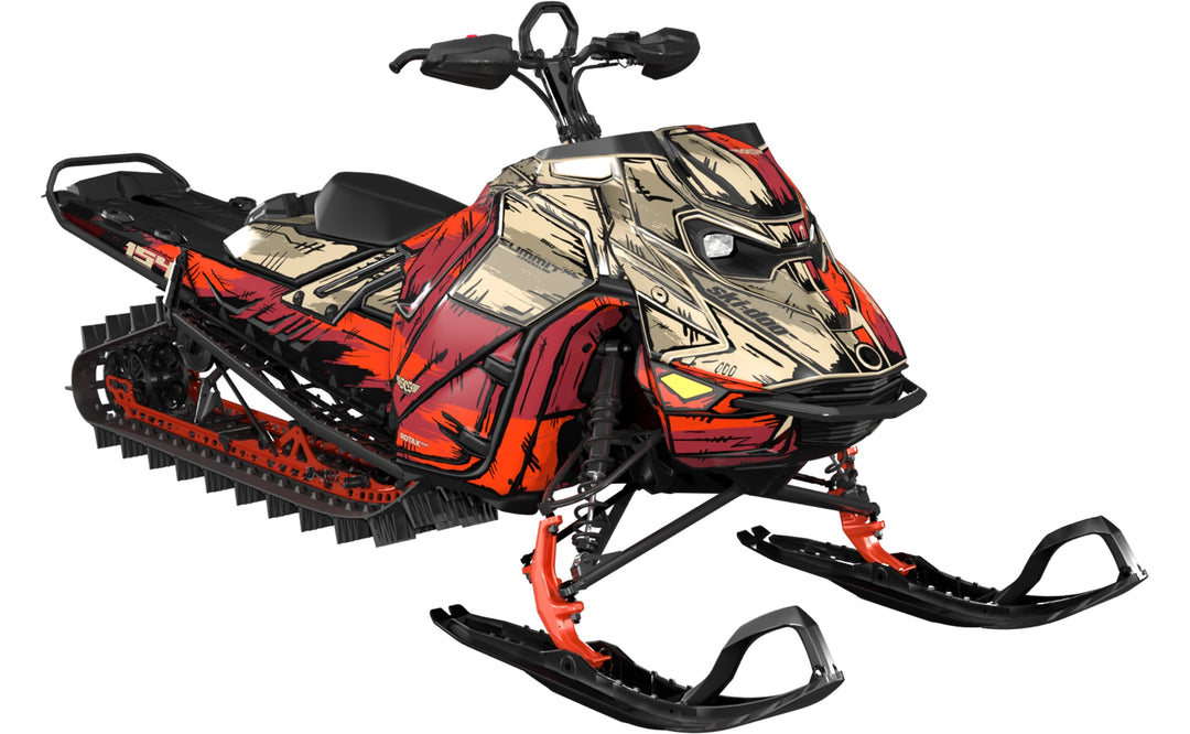 Inked - Ski-Doo REV Gen5 Mountain - Tan Red - Full