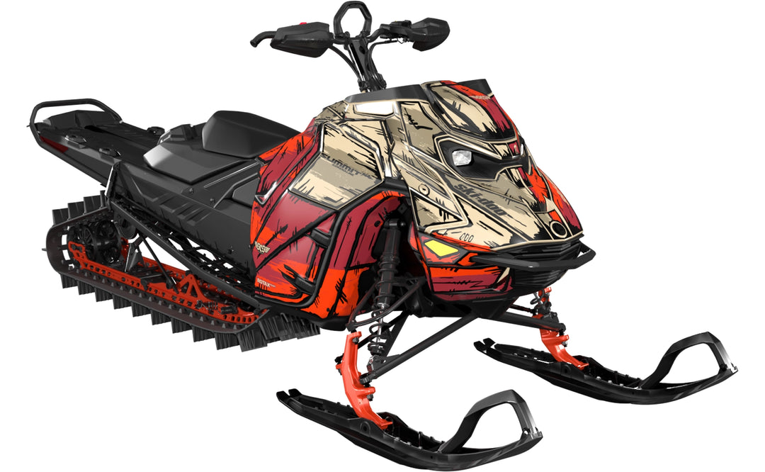 Inked - Ski-Doo REV Gen5 Mountain - Tan Red - Less