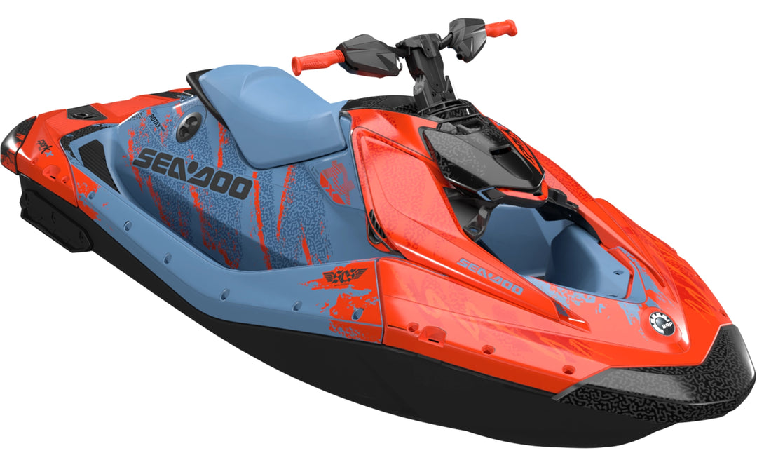 Booyah - Sea-Doo Spark24+ Graphics - Red Blue - Full