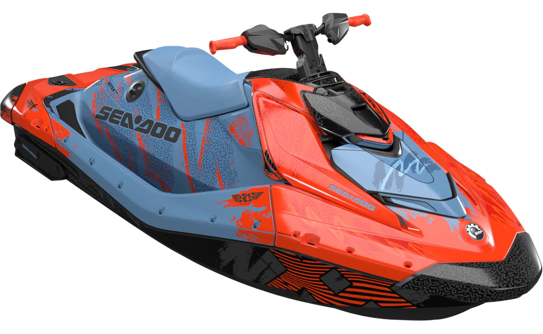 Booyah - Sea-Doo Spark24+ Graphics - Red Blue - Max
