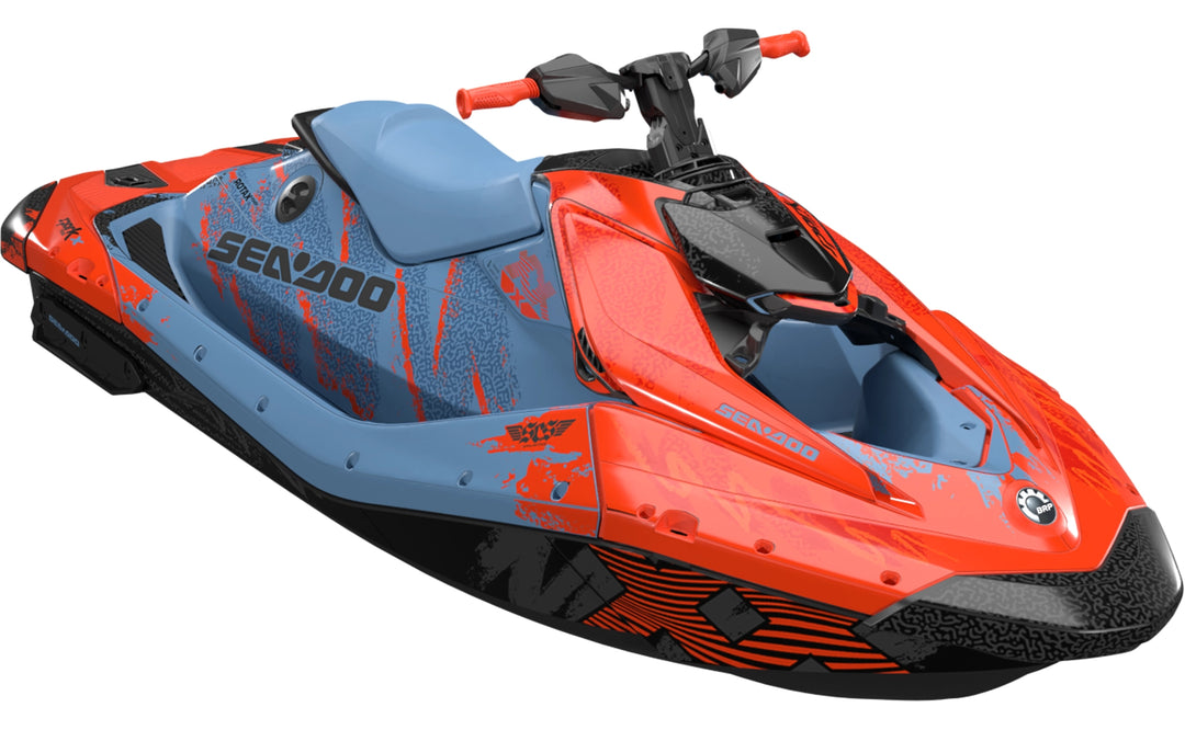 Booyah - Sea-Doo Spark24+ Graphics - Red Blue - Premium