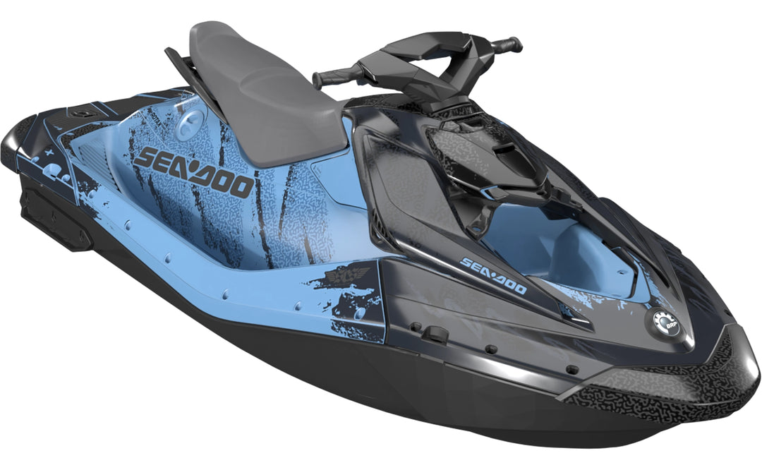Booyah - Sea-Doo Spark24+ Graphics - Blue Black - Full