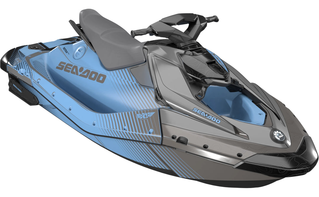 Phantom - Sea-Doo Spark24+ Graphics - Blue Black - Premium