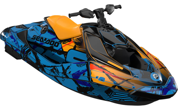 Hurricane | Sea-Doo Spark24 Graphics Black Red Max Coverage