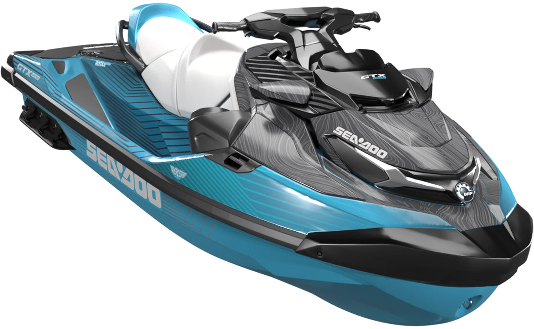 Voyager - Sea-Doo GTX Graphics - Teal Silver - Premium
