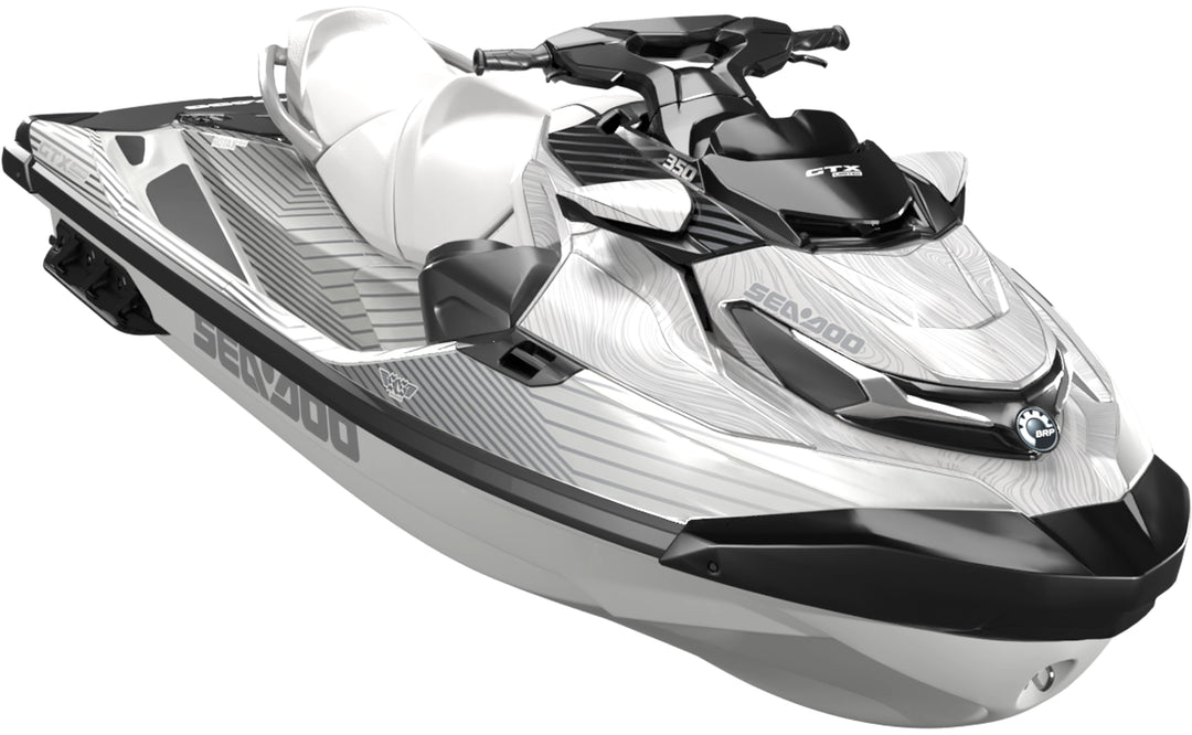 Voyager - Sea-Doo GTX Graphics - White Silver - Full