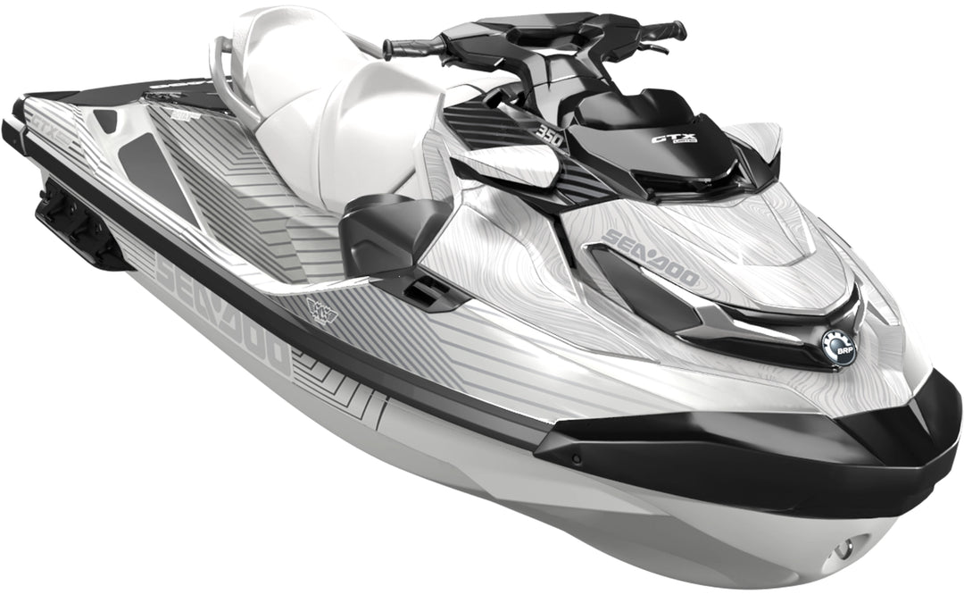 Voyager - Sea-Doo GTX Graphics - White Silver - Premium