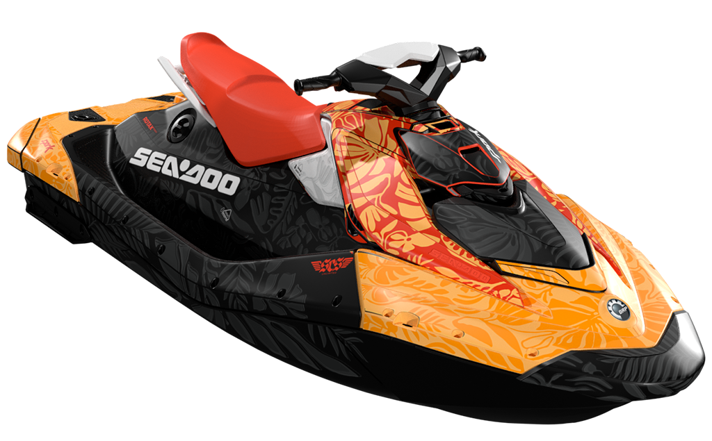 Wonderer SunriseOrange OrangeCrush Sea-Doo Spark24+ Graphics