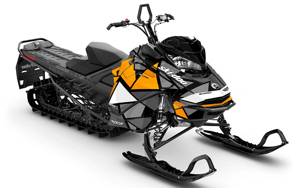 Antidote Orange Grey Ski-Doo REV Gen4 Summit Premium Coverage Sled Wrap